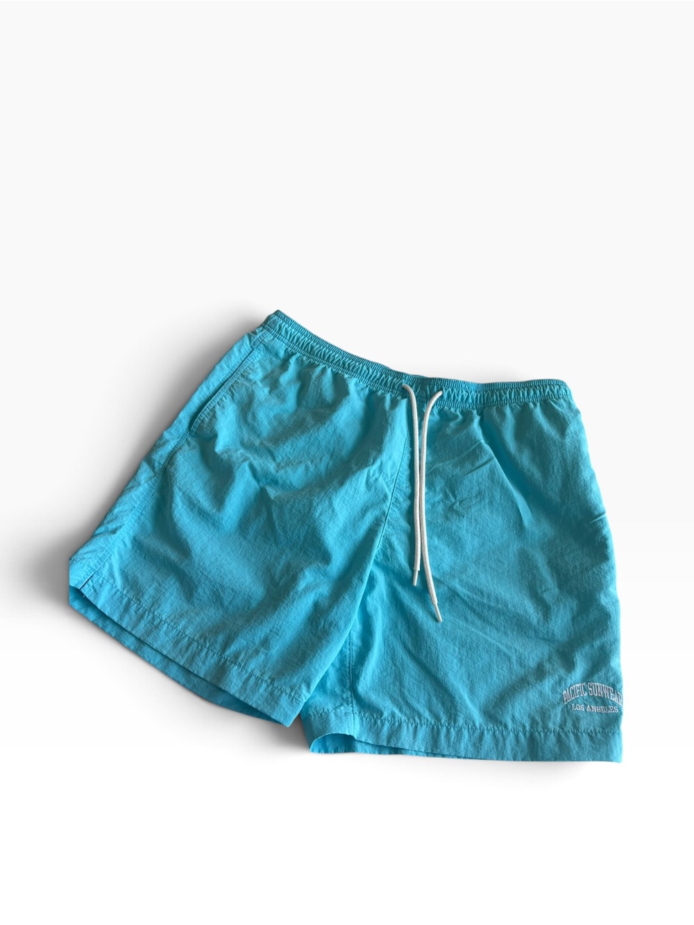 PacSun Men’s Large Swim Trunks Turquoise Blue Pacific Sun Athletic Society